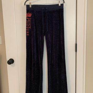 Juicy Couture Velour Sweatpants (Navy)